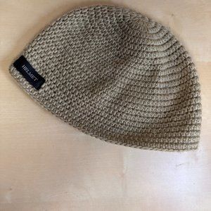 helmet tan wool beanie knit hat